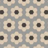Klinker Victorian Floor Tiles mönster Stratford Grey / White / Black