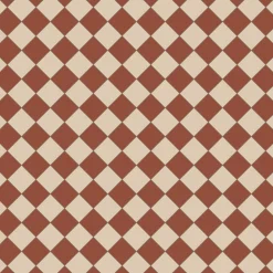 Klinker Victorian Floor Tiles mönster Funkis Red / White