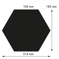 Klinker Victorian Floor Tiles hexagon 21 cm Dover White