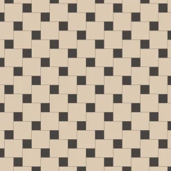Klinker Victorian Floor Tiles mönster Weimar White / Black