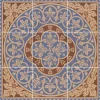 Klinker Victorian Floor Tiles mönstrad Disraeli Blue