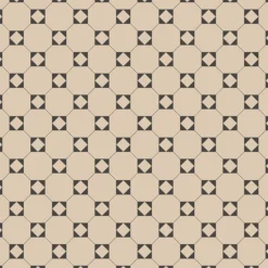 Klinker Victorian Floor Tiles mönster Arundel White / Black