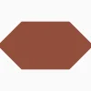 Klinker Victorian Floor Tiles hexagon 15x7,5 cm Red