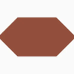 Klinker Victorian Floor Tiles hexagon 15x7,5 cm Red