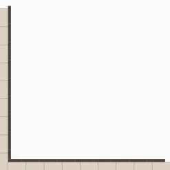 Klinker Victorian Floor Tiles bård 99 mm Dover White / Black