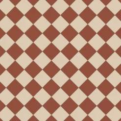 Klinker Victorian Floor Tiles mönster Flensburg Red / White