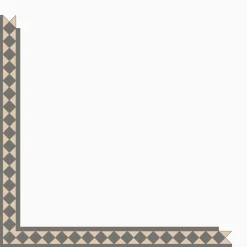 Klinker Victorian Floor Tiles bård Kingsley Revival Grey / White