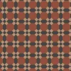 Klinker Victorian Floor Tiles mönster Warwick Red / Black / Buff