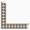Klinker Victorian Floor Tiles bård Melville Black / White