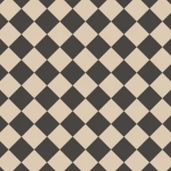 Klinker Victorian Floor Tiles mönster Flensburg Black / White