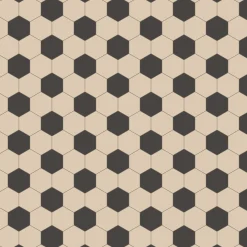 Klinker Victorian Floor Tiles mönster Barcelona Black / White