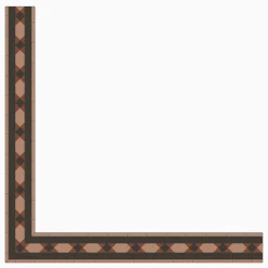 Klinker Victorian Floor Tiles bård Yearsley Red / Black / Buff