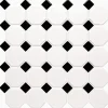Klinker Victorian Floor Tiles mosaik Classic Octagon and Dot