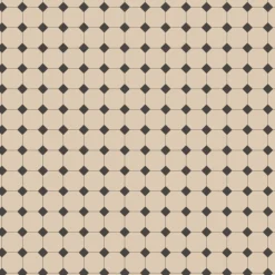Klinker Victorian Floor Tiles mönster Harrogate White / Black