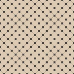 Klinker Victorian Floor Tiles mönster Harrogate White / Black