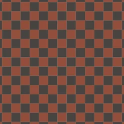 Klinker Victorian Floor Tiles mönster Funkis Red / Black