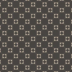Klinker Victorian Floor Tiles mönster Arundel Black / White