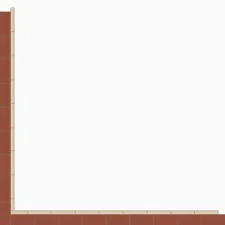 Klinker Victorian Floor Tiles bård 99 mm Red / White