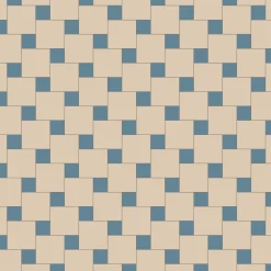 Klinker Victorian Floor Tiles mönster Weimar White / Blue