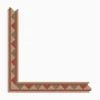 Klinker Victorian Floor Tiles bård Byron Red / Green / Buff