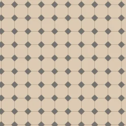 Klinker Victorian Floor Tiles mönster York White / Revival Grey