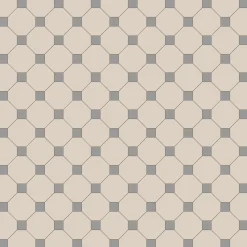 Klinker Victorian Floor Tiles mönster York Dover White / Grey