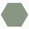 Klinker granitkeramik hexagon 11,5x10 cm Ljusgrön