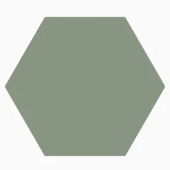 Klinker granitkeramik hexagon 11,5x10 cm Ljusgrön