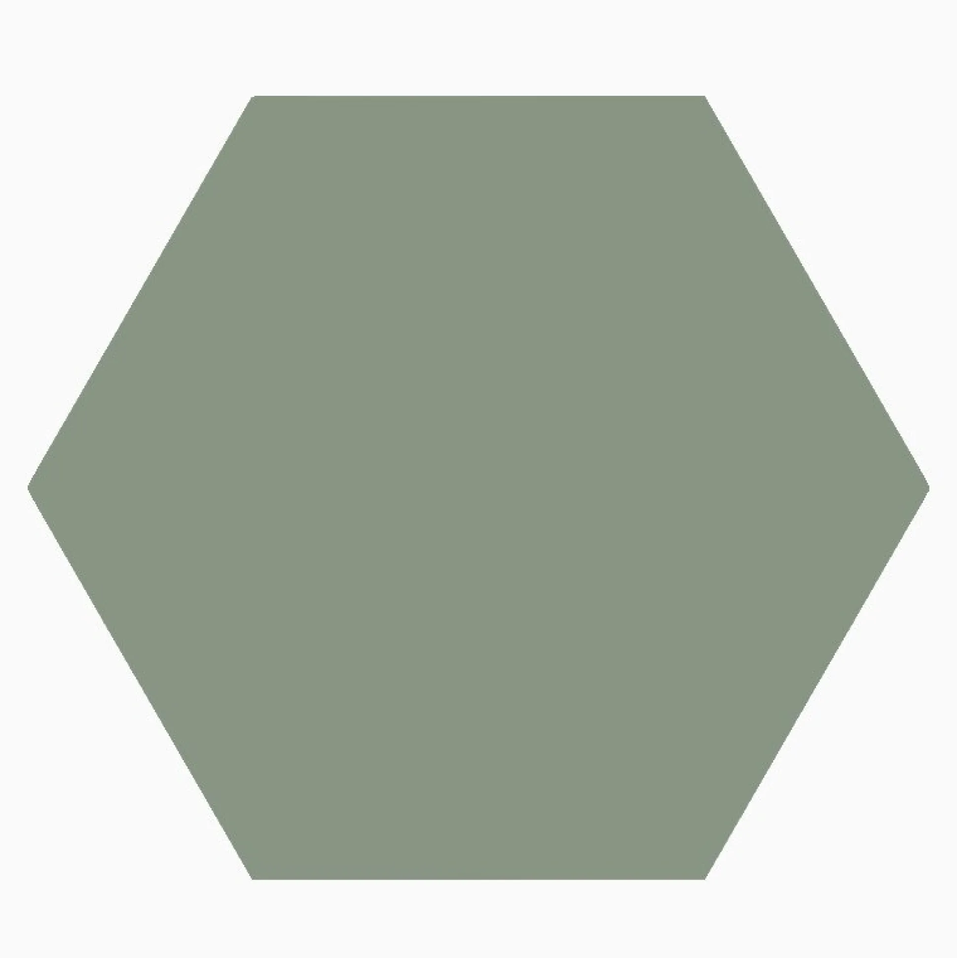 Klinker granitkeramik hexagon 11,5x10 cm Ljusgrön