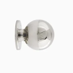 Knopp Ribershus förnicklad 20 mm