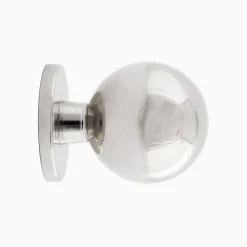 Knopp Ribershus förnicklad 20 mm
