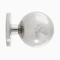 Knopp Ribershus förnicklad 20 mm