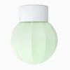 Lampa Deco rak pastellgrön/vit IP54
