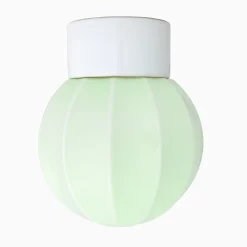 Lampa Deco rak pastellgrön/vit IP54