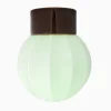 Lampa Deco rak pastellgrön/brun IP54