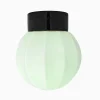 Lampa Deco rak pastellgrön/svart IP20