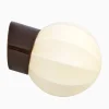 Lampa Deco sned gräddvit/brun IP54