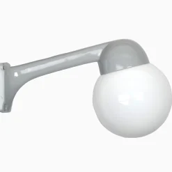 Lampa Funkis 1950 Grå Vinklad Klot