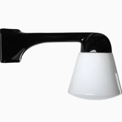 Lampa Funkis 1950 Hörn Svart Rak Kon