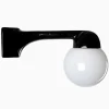 Lampa Funkis 1950 Hörn Svart Rak Klot