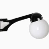 Lampa Funkis 1950 Hörn Svart Vinklad Klot