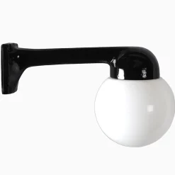 Lampa Funkis 1950 Svart Rak Klot