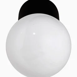 Lampa rak IP20 svart