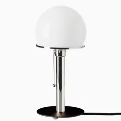 Lampa Wagenfeld förnicklad/svart