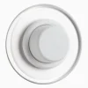 Led-dimmer vit med glasring 3-130 W