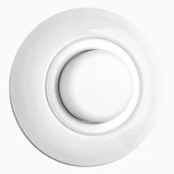 Led-dimmer vit porslin med ring 3-130 W