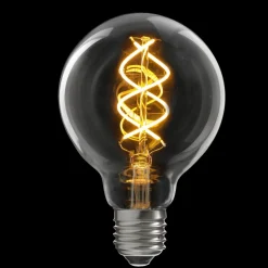 Ledlampa Glob 80 mm klar E27 380 lumen