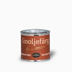 Ljus Engelskt Röd linoljefärg provburk