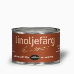 Ljus Engelskt Röd linoljefärg provburk