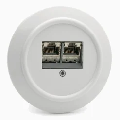Modularuttag vit med ring